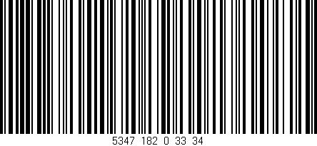 Código de barras (EAN, GTIN, SKU, ISBN): '5347_182_0_33/34'