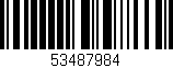 Código de barras (EAN, GTIN, SKU, ISBN): '53487984'