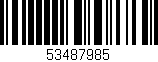 Código de barras (EAN, GTIN, SKU, ISBN): '53487985'