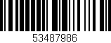 Código de barras (EAN, GTIN, SKU, ISBN): '53487986'