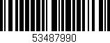 Código de barras (EAN, GTIN, SKU, ISBN): '53487990'