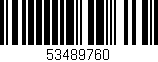Código de barras (EAN, GTIN, SKU, ISBN): '53489760'