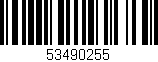 Código de barras (EAN, GTIN, SKU, ISBN): '53490255'