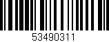 Código de barras (EAN, GTIN, SKU, ISBN): '53490311'