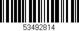 Código de barras (EAN, GTIN, SKU, ISBN): '53492814'