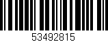 Código de barras (EAN, GTIN, SKU, ISBN): '53492815'