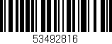 Código de barras (EAN, GTIN, SKU, ISBN): '53492816'