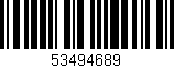 Código de barras (EAN, GTIN, SKU, ISBN): '53494689'