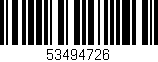 Código de barras (EAN, GTIN, SKU, ISBN): '53494726'