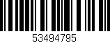 Código de barras (EAN, GTIN, SKU, ISBN): '53494795'