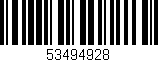 Código de barras (EAN, GTIN, SKU, ISBN): '53494928'