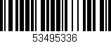 Código de barras (EAN, GTIN, SKU, ISBN): '53495336'