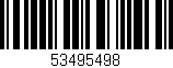 Código de barras (EAN, GTIN, SKU, ISBN): '53495498'