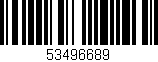 Código de barras (EAN, GTIN, SKU, ISBN): '53496689'