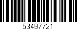 Código de barras (EAN, GTIN, SKU, ISBN): '53497721'