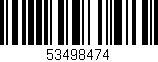 Código de barras (EAN, GTIN, SKU, ISBN): '53498474'