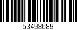 Código de barras (EAN, GTIN, SKU, ISBN): '53498689'