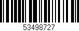 Código de barras (EAN, GTIN, SKU, ISBN): '53498727'