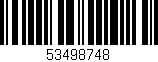 Código de barras (EAN, GTIN, SKU, ISBN): '53498748'