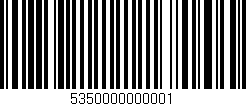 Código de barras (EAN, GTIN, SKU, ISBN): '5350000000001'