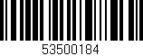 Código de barras (EAN, GTIN, SKU, ISBN): '53500184'
