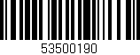 Código de barras (EAN, GTIN, SKU, ISBN): '53500190'