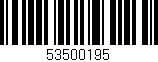 Código de barras (EAN, GTIN, SKU, ISBN): '53500195'
