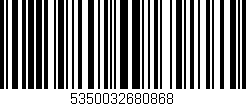 Código de barras (EAN, GTIN, SKU, ISBN): '5350032680868'