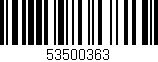 Código de barras (EAN, GTIN, SKU, ISBN): '53500363'