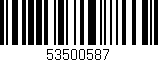 Código de barras (EAN, GTIN, SKU, ISBN): '53500587'