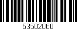 Código de barras (EAN, GTIN, SKU, ISBN): '53502060'