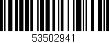 Código de barras (EAN, GTIN, SKU, ISBN): '53502941'