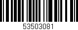 Código de barras (EAN, GTIN, SKU, ISBN): '53503081'