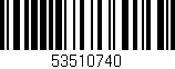 Código de barras (EAN, GTIN, SKU, ISBN): '53510740'