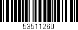 Código de barras (EAN, GTIN, SKU, ISBN): '53511260'
