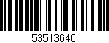 Código de barras (EAN, GTIN, SKU, ISBN): '53513646'