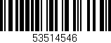 Código de barras (EAN, GTIN, SKU, ISBN): '53514546'