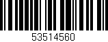 Código de barras (EAN, GTIN, SKU, ISBN): '53514560'