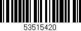 Código de barras (EAN, GTIN, SKU, ISBN): '53515420'