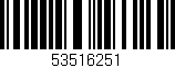 Código de barras (EAN, GTIN, SKU, ISBN): '53516251'