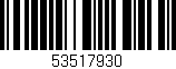 Código de barras (EAN, GTIN, SKU, ISBN): '53517930'