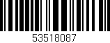 Código de barras (EAN, GTIN, SKU, ISBN): '53518087'