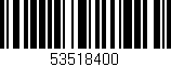 Código de barras (EAN, GTIN, SKU, ISBN): '53518400'