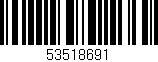 Código de barras (EAN, GTIN, SKU, ISBN): '53518691'