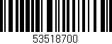 Código de barras (EAN, GTIN, SKU, ISBN): '53518700'