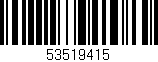 Código de barras (EAN, GTIN, SKU, ISBN): '53519415'