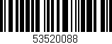 Código de barras (EAN, GTIN, SKU, ISBN): '53520088'