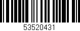 Código de barras (EAN, GTIN, SKU, ISBN): '53520431'