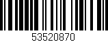 Código de barras (EAN, GTIN, SKU, ISBN): '53520870'