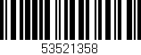Código de barras (EAN, GTIN, SKU, ISBN): '53521358'